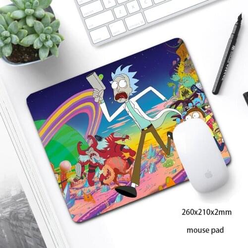 Anime Morty Mouse Pad 260x210mm Computer Mousepad Tapis De Souris for Gamer Office PC Desk Mat Mause Pad manga laptop mouse pad