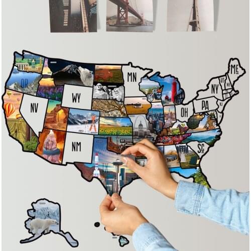 Creative Wall Sticker Living Room Bedroom Wall Decoration DIY Outdoor Station Wagon Luggage Decor Wall Decal Home Office Sticker