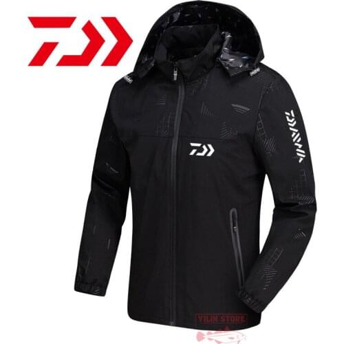 New Daiwa Fishing Clothes Mens Breathable Fishing Jacket Quick-drying Camouflage Jacket Autumn Outdoor Waterproof Fishing Shirt