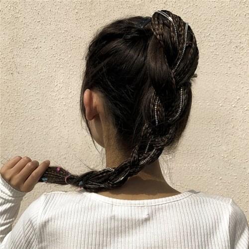 2021 New Invisible Tassel Hairpin Geometric Trend Braided Hair Dirty Braided Hair Chains Accessories Wedding Party Jewelry Gift