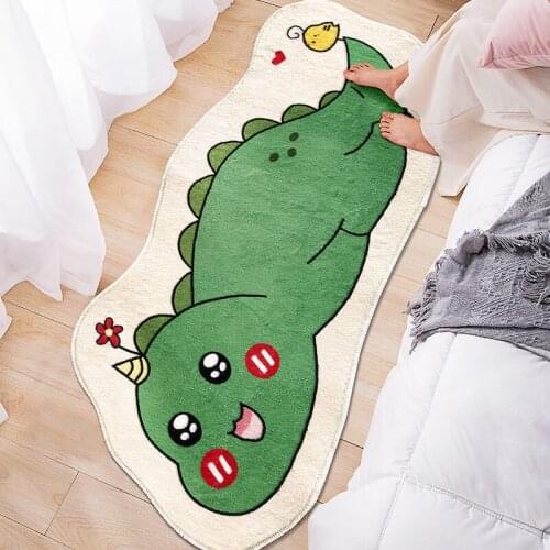 Girl Heart Bedroom Bedside Blanket Irregular Shaped Cartoon Carpet Mat Children Room Floor Mat Thickened Imitation Cashmere Mat
