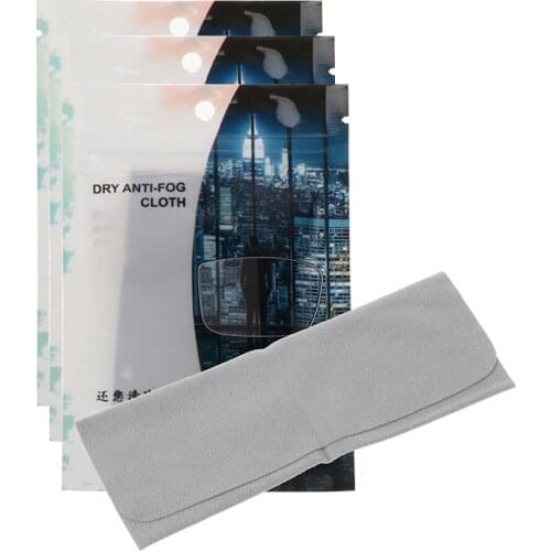 Reusable Microfiber Cloth 3Pcs 15x15cm Eyeglasses Anti-fog Cloth Glass Antifogging Cloth Fabrics Cleaning Lens Cloth