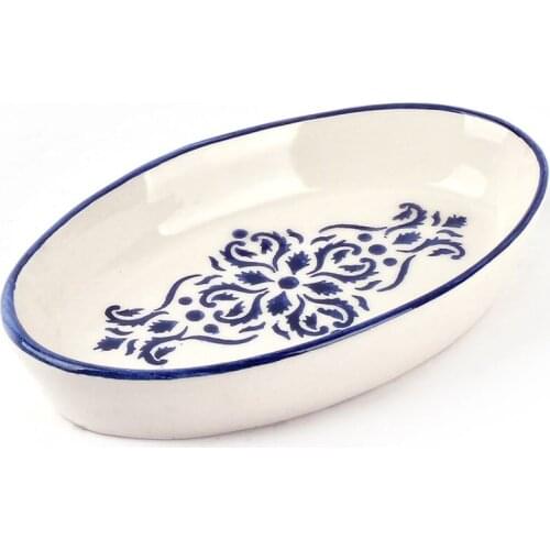 EWs Silvery Small Oval Serving Plate