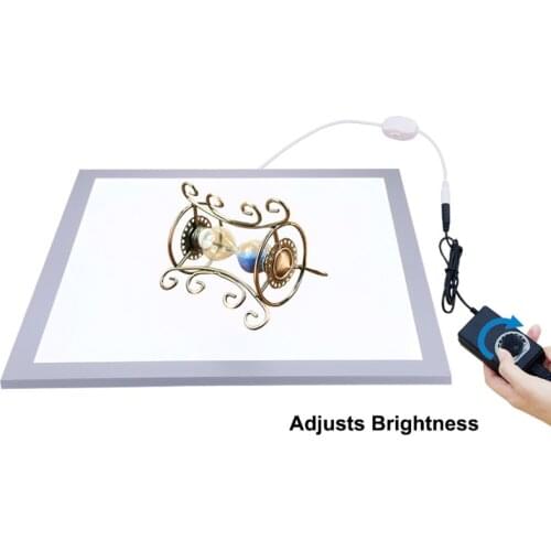 38cm LED Photography background Shadowless Light Lamp Panel Pad Photography fill lights Dimming for photo studio box lightboxs