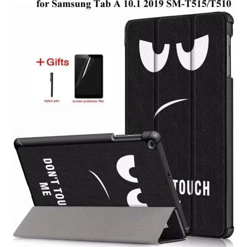 Smart leather Case for Samsung Galaxy Tab A 2019 SM-T515 T510 T515 Funda Tablet Stand cover for Samsung Tab A 10.1 2019 case