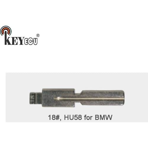 KEYECU 10x KEYDIY Universal Remotes Flip Key Blade 18#, HU58 for BMW