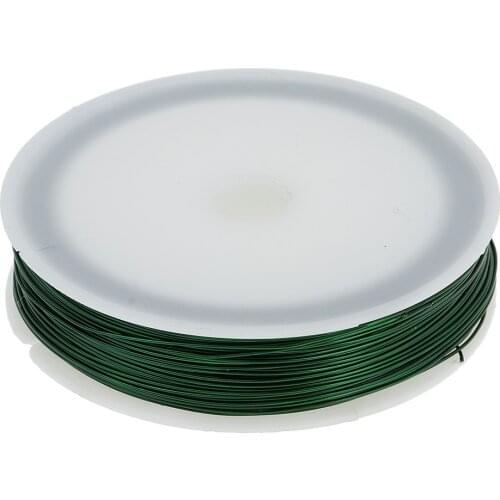 40m Length Iron Wire Thin Iron Line for DIY Hobby Model Making Tool Green