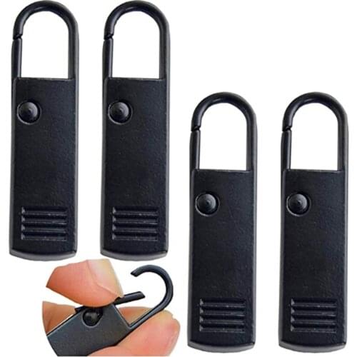 1Pair Zipper Pulls Tab Replacement Luggage Zipper Pull Extension Backpack Cloths Zippers Tags Handle Mend Fixer Repair