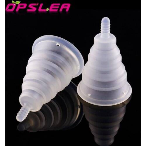 1pcs Feminine Hygiene Period Menstrual Cup Reusable Medical Grade Silicone Soft Cup Vagina Care Lady Cup Prevent Side Leakage
