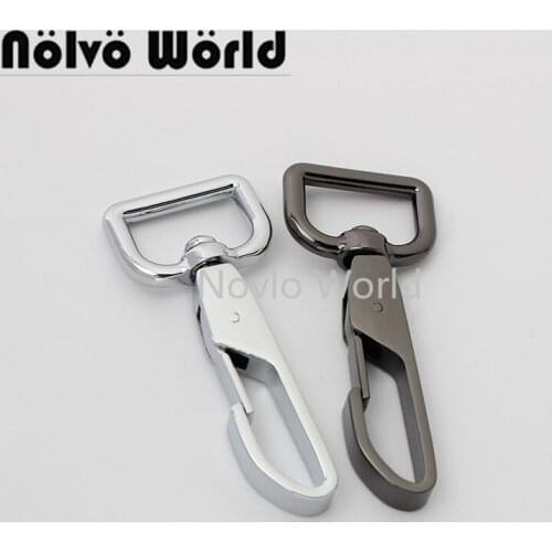 10-50pcs 67*20mm poilshed alloy snap hook for diy leather handbag swivel clasp bag hardware free shipping