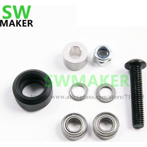 12 lot Openbuilds Small V wheel Kit for V-Slot rail, OX CNC,V Slot,mini solid wheel