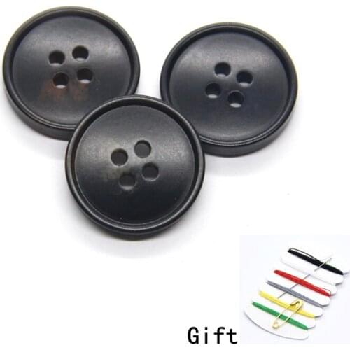 15/18/20/22/25mm Coat Big Resin Buttons For Clothing Men Windbreak Suit Decor Handmade DIY 4 Holes Accessories Wholesale