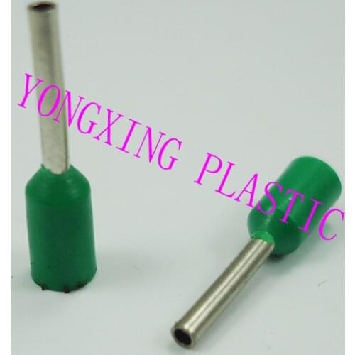 2017 freeshipping 100pcs/lot E2508 Bootlace cooper Ferrules kit set Wire Copper Crimp Connector Insulated Cord Pin End Termina