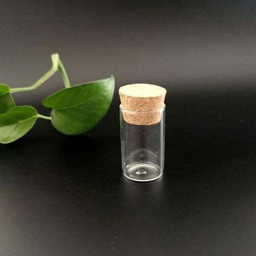 30pcs/Lot 22x40mm 7ml Mini Glass Test Tubes with Cork Stoppers Packing Bottles, Wishing Jars for Laboratory or Decorative bottle