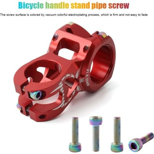 MUQZI 6pcs Bicycle Handlebar Stem Screw M5x18mm Bike Fixed Gear Riser Bolts Seatpost Bicycle Parts Bolt Bicycle Stem Accessory