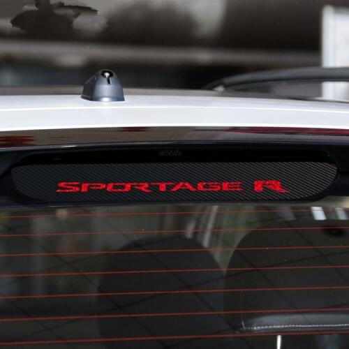 Free shipping Carbon Fiber Stickers And Decals High Mounted Stop Brake Lamp Light Car Styling for KIA 2011-2016 sportage R