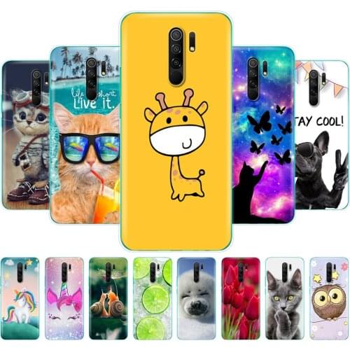 For xiaomi redmi 9 Cases Silicon Back Cover Phone Case For redmi 9 Soft cover 6.53 inch etui coque bumper shockproof protective