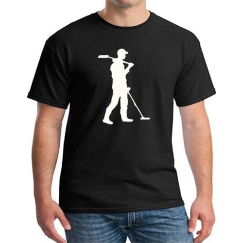 Metal Detector Heartbeat Detectorist Print T-Shirt Casual O-Neck Cotton TShirt Harajuku Men Summer Fashion T-Shirt Euro Size