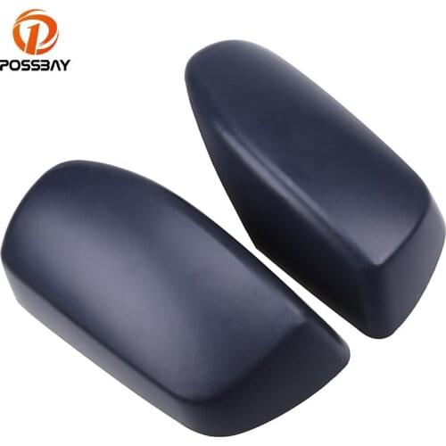 POSSBAY Left / Right Side Rearview Mirror Cap Covers ABS Rear View Mirror Frame For BMW E60 E61 E63 E64 2003-2010 Exterior Parts
