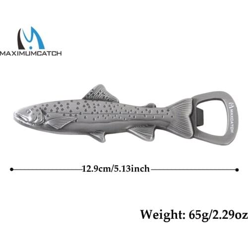 Maximumcatch 2 Pieces Fly Fishing Magnetic Bottle Opener Fish Hook Hone Refrigerator Fishing Accessory
