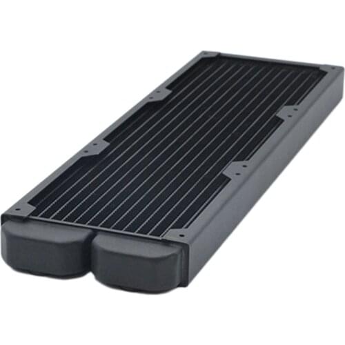 FREEZE MOD Computer Water Cooled Copper Radiator 14 Flat Tube TSRP-TW Single Layer Copper Fin 12cm Fan Position for Computers