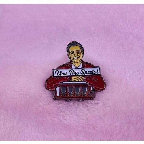 Mr. Rogers You Are Special Brooch Words of Wisdom from Amerias Most Belove Neighbour Jewelry