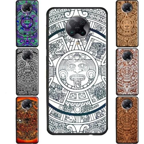 Mayan Calendar Wood Pattern Print Soft Case For Xiaomi Mi 10 Ultra 9 9T 10 Pro A3 8 Max3 Mi Note 10 Lite Mi X3 POCO F2 Pro F1