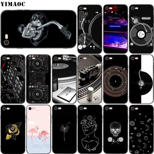 YIMAOC Turntables DJ Music Soft Case for Apple iPhone SE 2020 5 5s 6 6s 7 8 Plus XR X Xs 11 12 Pro Max 12 mini