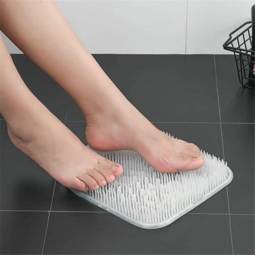 Shower Foot Scrubber Soft Massager Mat Scrubber Brush Foot Dead Skin Remover Anti Skid Suction Cup Shower Foot Brush Cushion