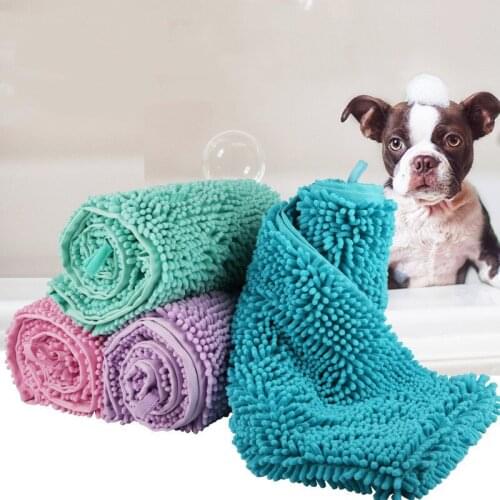 Soft Water Absorption Bath Towel for Pet Dog Cat Cleaning Massage Washing Drying Hair Towel Car washing Bathroom Towel Supplies