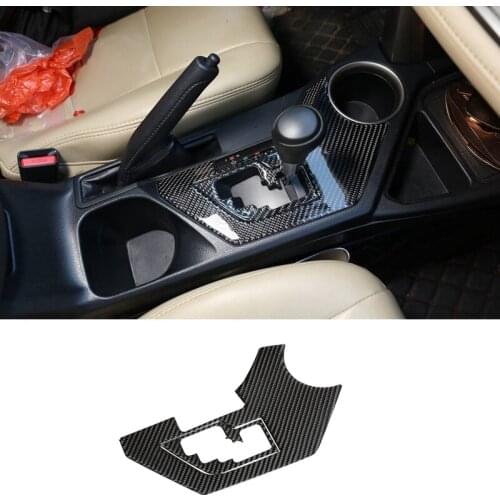 Carbon Fiber ABS Gear Shift Panel Handbrake Knob Cover Trim for Toyota RAV4 2015-2019 Car Stylings