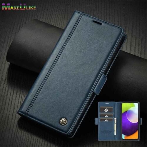 Durable Case For Samsung Galaxy A02S A12 A52 A72 (5G) Case Phone Protector For Samsung A22 A32 (4G) Cover PU Leather Shell