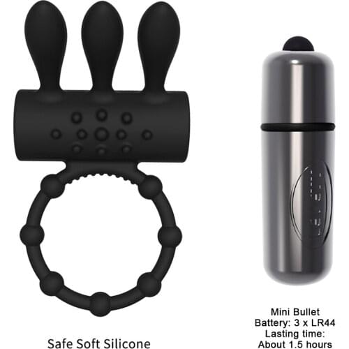 Sex Toys Product For Men Safe Silicone Male Rings Double Cock Ring Delay Premature Ejaculation Penis Ball Loop Lock Adult