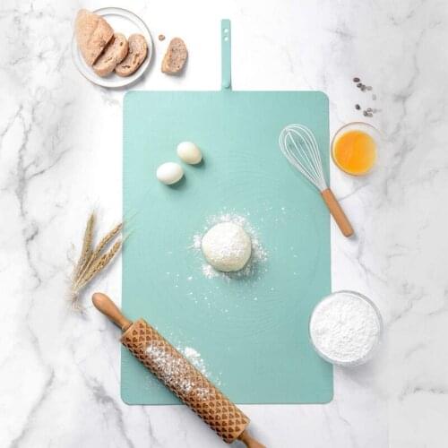 Silicone Baking Mat with Digital Scale Non-Stick Baking Mat for Fondant Cookies Pizza Dough 60X40 CM