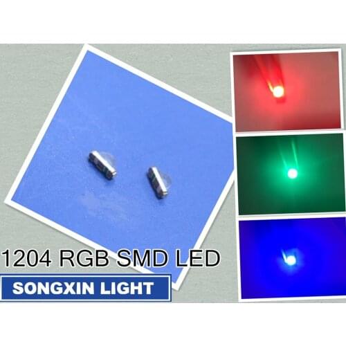 1000PCS XIASONGXIN LIGHT 3216 1206 Right Angle Side View RGB 1204 RGB Clear Ultra Bright SMD LED Indication