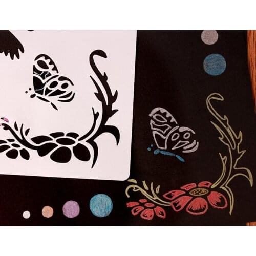 Theme tool Unisex Drawing Board Plastic Theme Lace Ruler Diy Material Accessories Tools Hollow Painting Template Paste Type