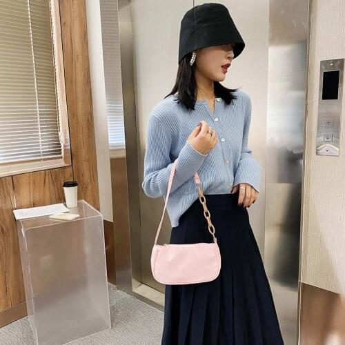 Women Casual Nylon Handbag Purse Ladies Portable Classic Creative Design Chic Leisure Small Totes Travel Shoulder Bag