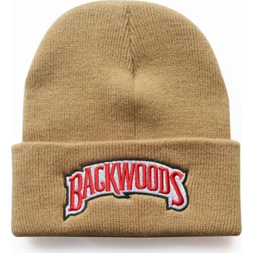 BACKWOODS Beanie Embroidery Winter Hat Keep Warm Cotton Hat Skullies Beanies Hat Hip Hop Knit Cap Casual Love Dropshipping