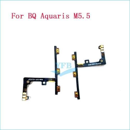 10PCS For BQ Aquaris M5.5 Power On Off Volume Up Down Switch Side Button Key Flex Cable