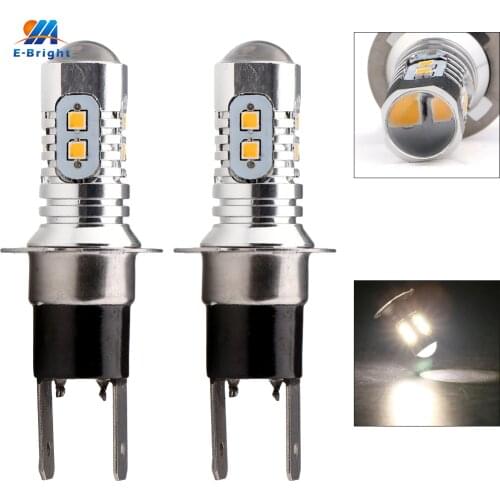 2PCS H3C 2323 10 SMD 12V 24V 10 Led 800LM Car Lights Fog Lamp LED Headlight Auto Bulbs White 6500K