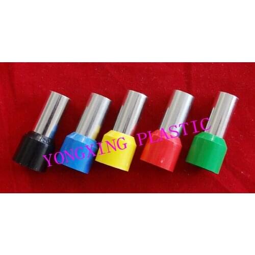 2017 freeshipping 100pcs/lot E16-12 Bootlace cooper Ferrules kit Wire Crimp Connector Insulated Cord Pin End Terminal 8 color