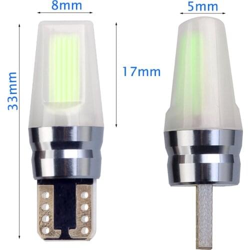 2x Acrylic Cover W5W LED T10 Sapphire Super Bright Car Signal Lamps White 12V Auto Turn Side Lights Wedge Parking Reading Bulb