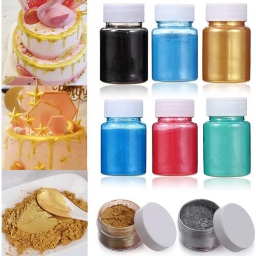 5/15g Flash Glitter Golden Powder Baking Color Dust Biscuit Mold Macaron Chocolate Pastry Baking Supplies Cake Decorating Tool