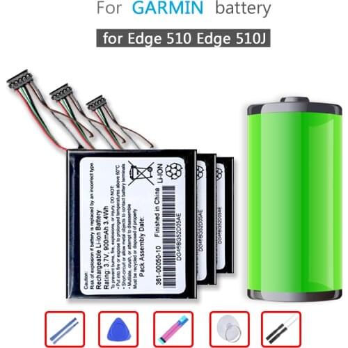 900mAh Battery For GARMIN Edge 510 Edge 510J Li-ion Bateria