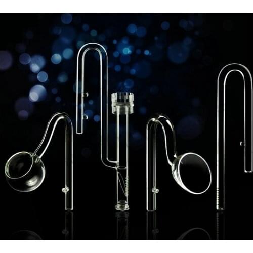 Aquarium ADA style 13/17mm Glass Lily Pipe Inflow Outflow Fish Tank canister filter Water plant inlet outlet hose tube skimmer