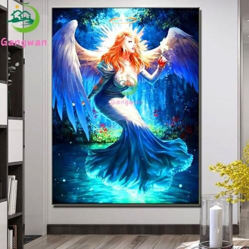 Full Square/Round Drill 5D DIY Diamond Painting "fantasy fairy" 3D Embroidery angel woman pattern Cross Stitch 5D Home Decor art