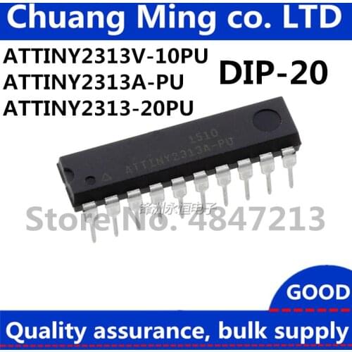 Free shipping 20pcs/lot ATTINY2313V ATTINY2313A ATTINY2313 ATTINY2313V-10PU ATTINY2313A-PU ATTINY2313-20PU DIP-20 IC In stock
