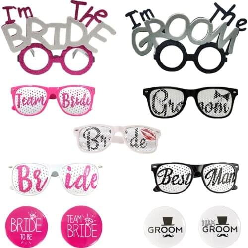 Hen Night Badge Bridal Shower Favors Team Groom Glasses Hen Party Supplies Bride To Be Badge Bachelorette Party Decoration