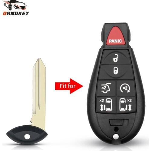 Dandkey Replacement Insert Emergency Smart Key Uncut Blade For Chrysler 300 C Grand For Dodge Grand Caravan Ram Journey For Jeep
