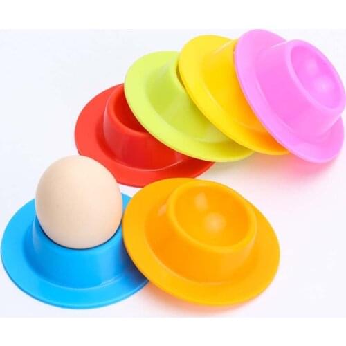 Egg Holder Cup Anti-fall Ilicone Egg Tray Egg Tools Silicone Egg Storage Box Kitchen Tools For Home Restaurant Decor